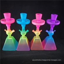 China factory square glass hookah fancy glass hookah handmade glass hookah shisha